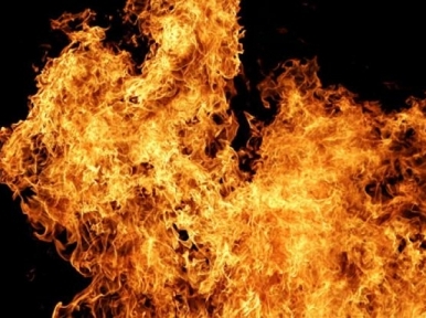 আগুনে ভস্মীভূত হল তামাকের গোডাউন