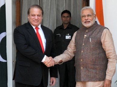 Modi meets Sharif; talks tough on terrorism, 26th 11