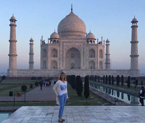 Steffi Graf visits Taj Mahal