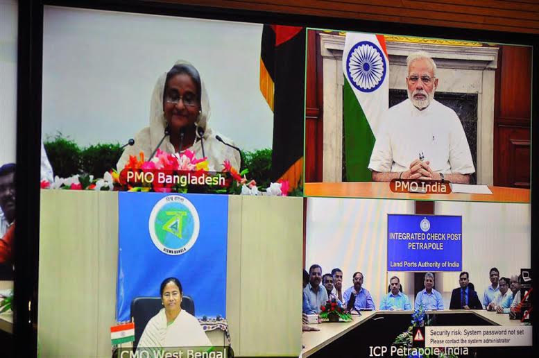 Modi, Hasina inaugurate Petrapole Integrated Check Post Modi, Hasina inaugurate Petrapole Integrated Check Post