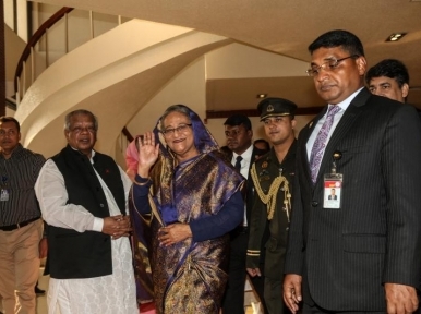 Sheikh Hasina leaves for Saudi Arabia, UK