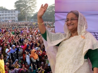 Sheikh Hasina starts campaigning for polls