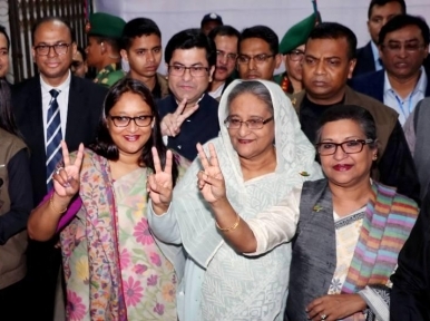 Awami League, alliances marching ahead of BNP in Bangladesh Polls (AL+110, BNP+ 3, Others 1) 