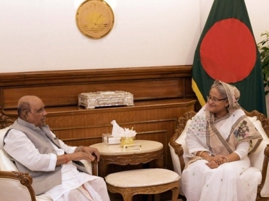 Indian BJP leader meets Sheikh Hasina 