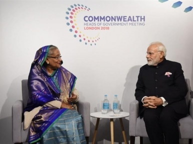 Bangladesh PM Sheikh Hasina meets with Narendra Modi in London