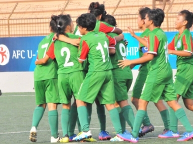 Bangladesh eves defeat opposition by seven goals 