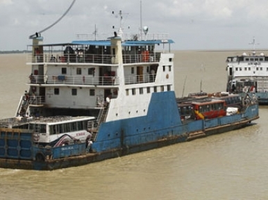 Ferry Service hit in a part of Bangladesh