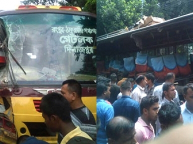 Rongpur: Two buses collide, 5 killed