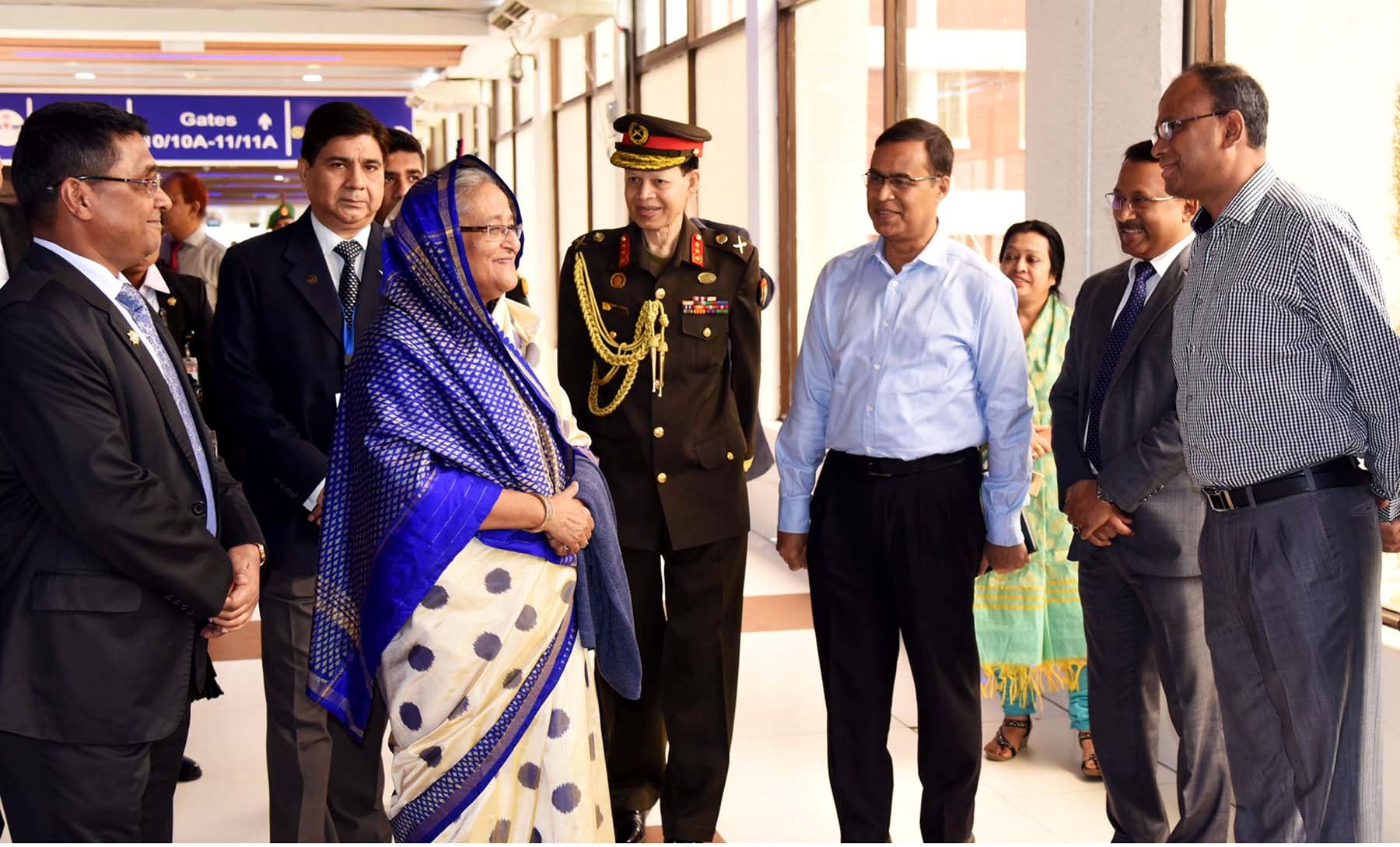 Sheikh Hasina Returns home
