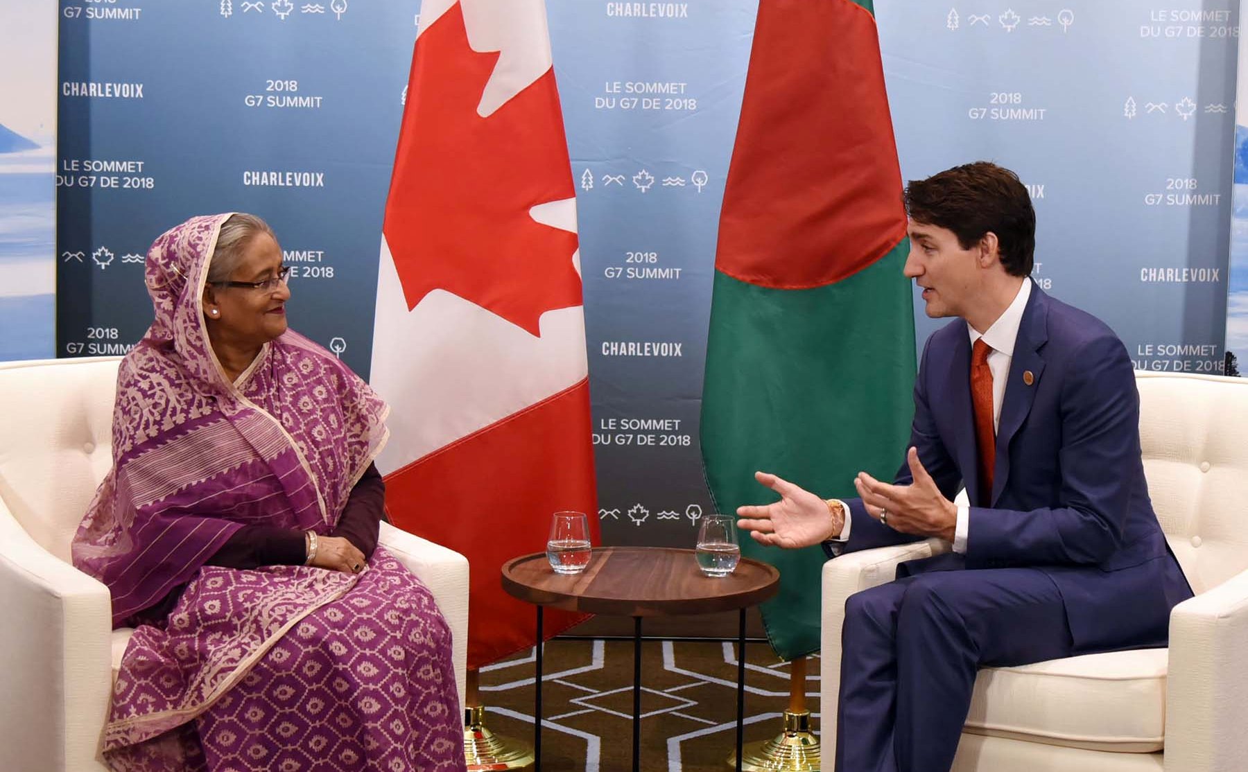 Hasina urges Canadian PM to help in sending back Bangabandhu's murderer 