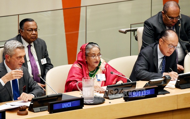 PM Hasina states three options for ending Rohingya crisis