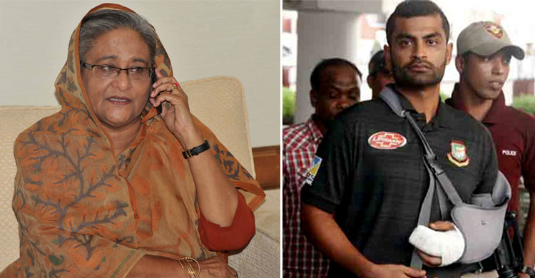 PM Hasina takes information about Tamim's health