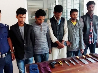 Bangladesh: Five members of burglar team arrested 