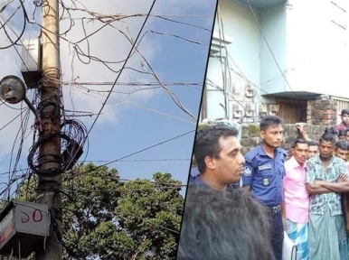 Child dies hitting electric wire on street 