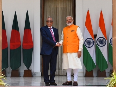 PM Narendra Modi meets Bangladesh President Hamid