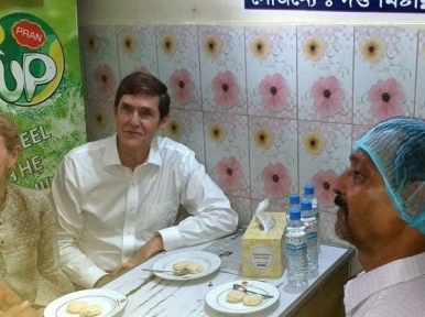 US envoy visits Bangladesh sweet shop