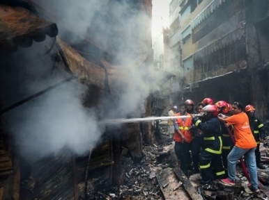 Chemical explosion led to fire in Dhaka