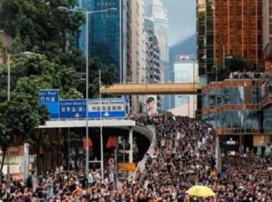 Hong Kong police fire gun and use water cannon on pro-democracy protests