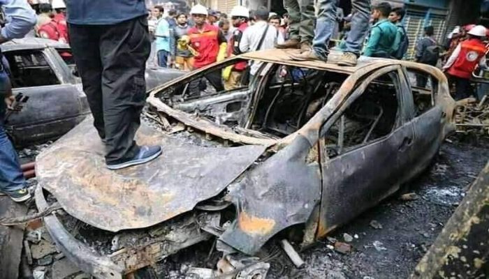 The car from which the Dhaka fire originated