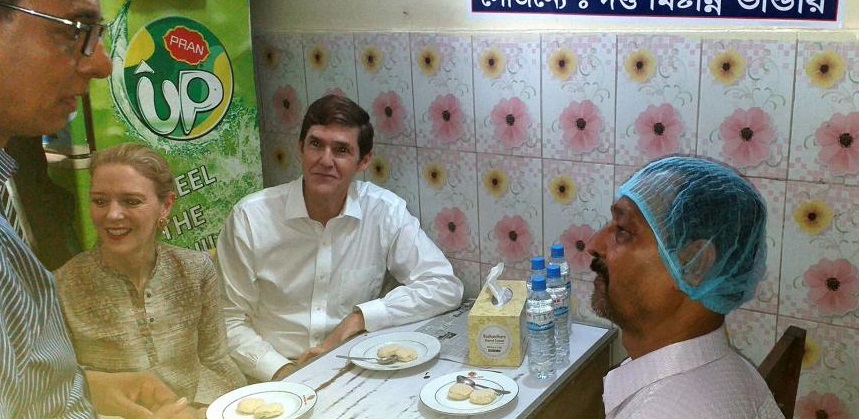 US envoy visits Bangladesh sweet shop