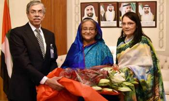 PM Sheikh Hasina on hr way to New York