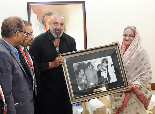 Sanjay Dutt meets Sheikh Hasina