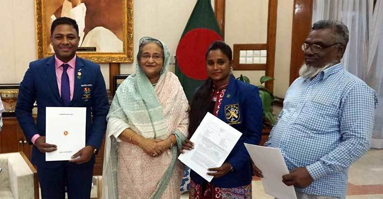 Flats given to three Bangladeshi sports personalities 