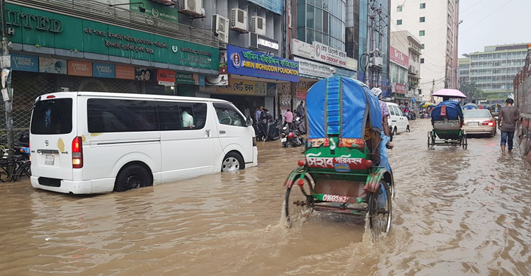 Water-logging creates trouble in Dhaka city 