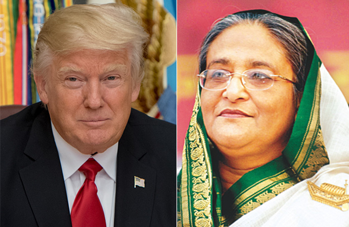 US wants Sheikh Hasina beside it