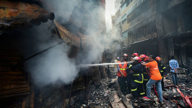 Chemical explosion led to fire in Dhaka
