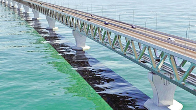 Last span installed; Padma Bridge to open in June 2022