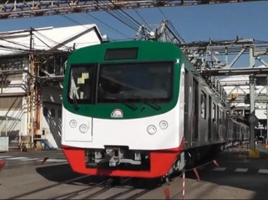 Bangladesh Metro Rail: First trial held in Japanese factory