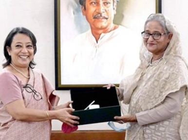 Indian High Commissioner Riva Ganguly calls on Bangladesh PM Sheikh Hasina
