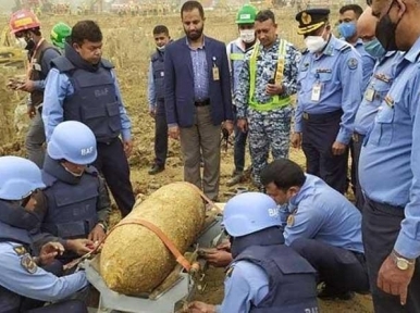 250 kg wartime bomb found at Shahjalal Airport