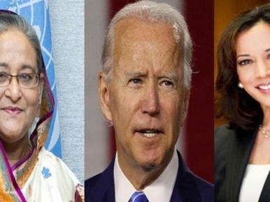 Prez Hamid, PM Hasina congratulate US President elect Joe Biden and deputy Kamala Harris