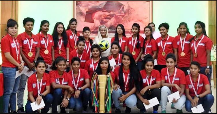 Bangladesh footballers wish Sheikh Hasina on her birthday