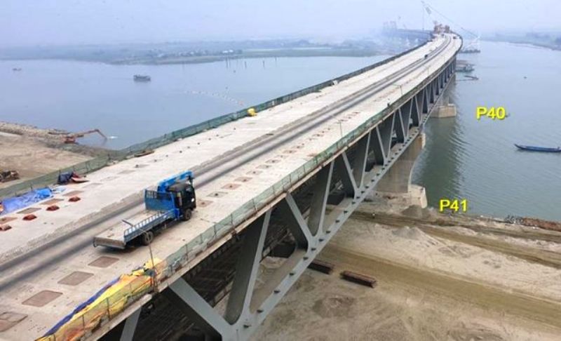 40th span of Padma Bridge laid