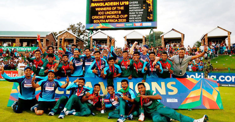 Bangladesh wins Under 19 World Cup