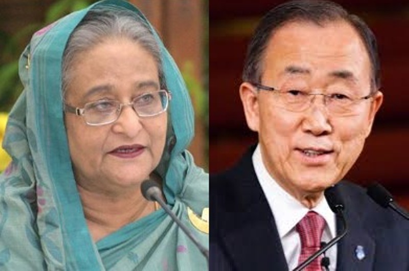 Ban Ki-moon calls up MP Hasina, Dhaka to host Climate Vulnerable Forum meet in 2021