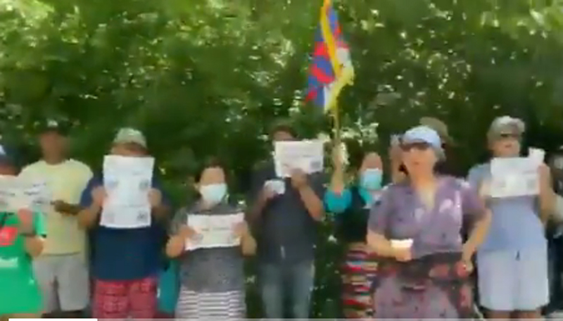 Chinese intrusion in India: Tibetan leaders demonstrate in Toronto