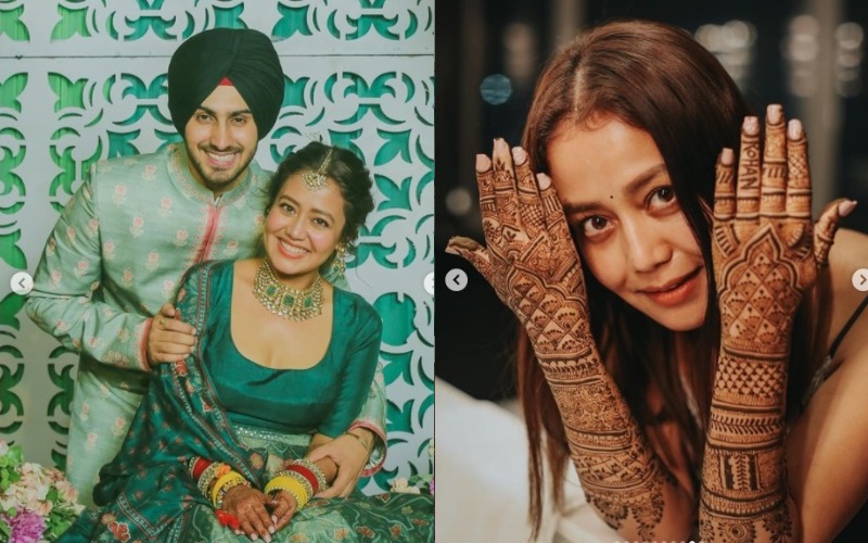 Singer Neha Kakkar shares mehendi pics on Instagram