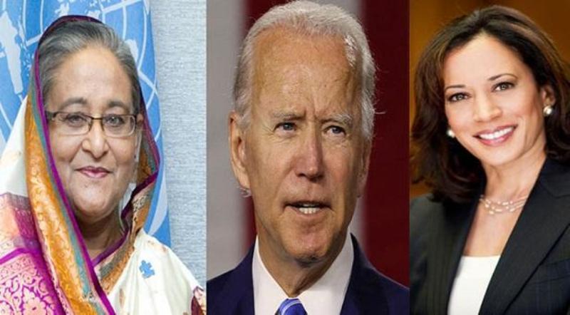 Prez Hamid, PM Hasina congratulate US President elect Joe Biden and deputy Kamala Harris