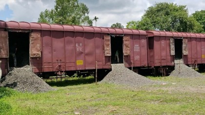 Quick wit by three save freight train from accident