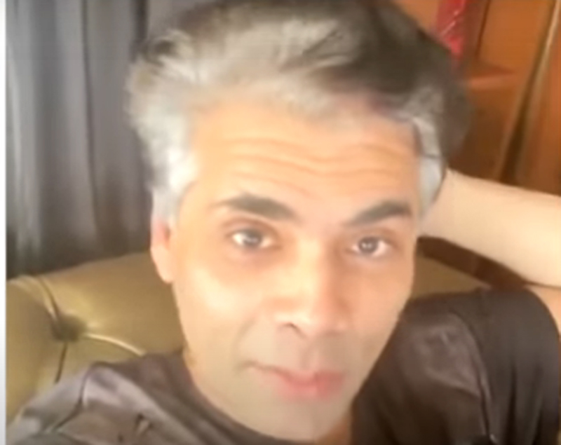 Karan Johar shows off his 'grey hair' look during live chat with Varun Dhawan