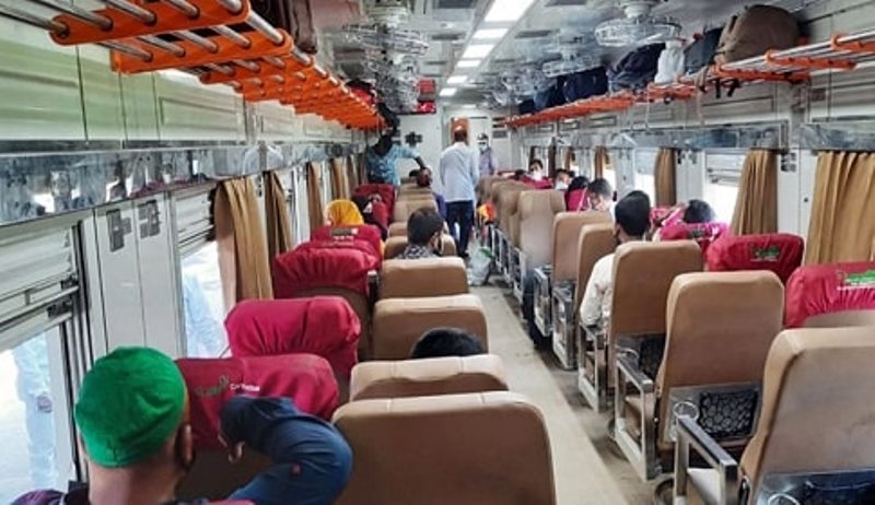 Trains will run with half the seats vacant from April 1