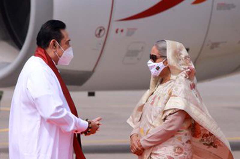 Mujib Borsho: Sri Lankan PM arrives in Bangladesh, Sheikh Hasina welcomes him