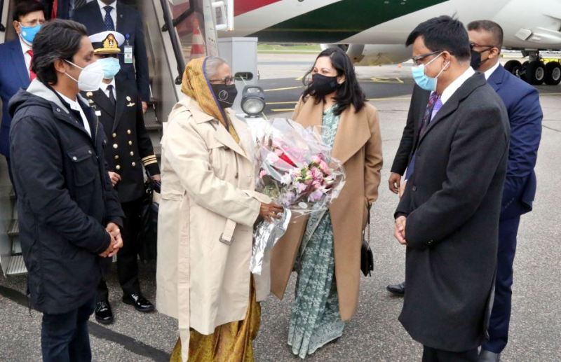 PM Hasina reaches Finland