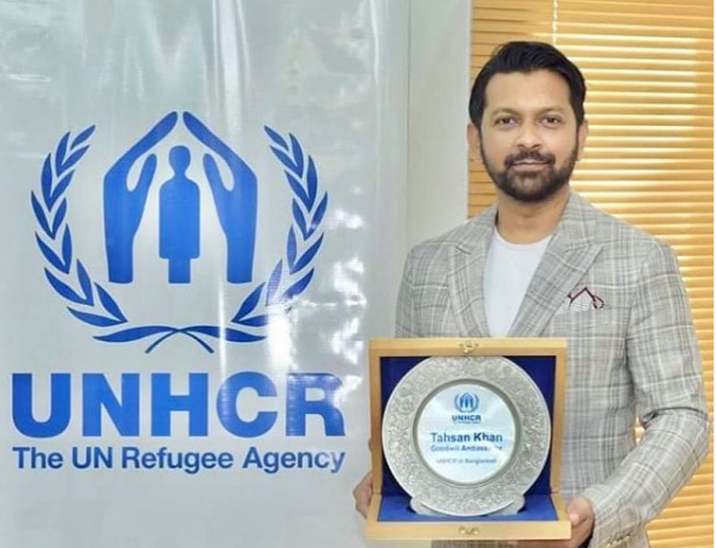 Bangladesh singer Tahshan Khan appointed UNHCR goodwill ambassador Bangladesh singer Tahshan Khan appointed UNHCR goodwill ambassador