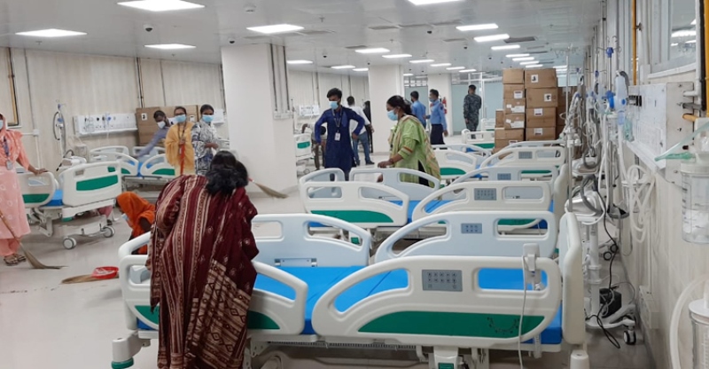 DNCC dedicated Covid-19 hospital sees 18 ICU patients on the first day