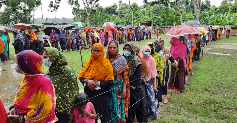 People brave rain to cast vote in postponed UP elections